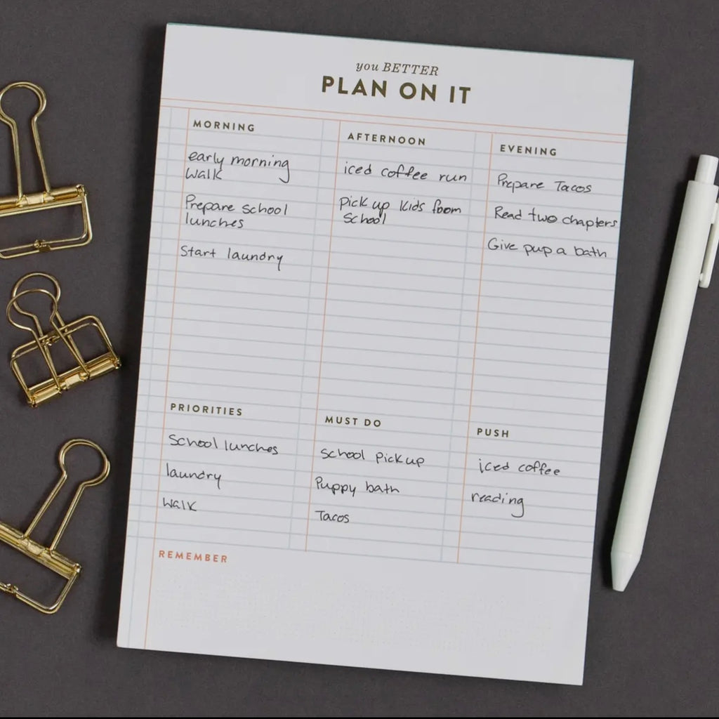 Plan On It Notepad